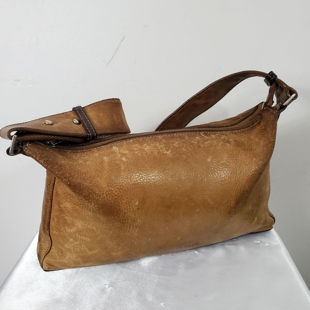 Coccinelle Tan Leather Crossbody Bag